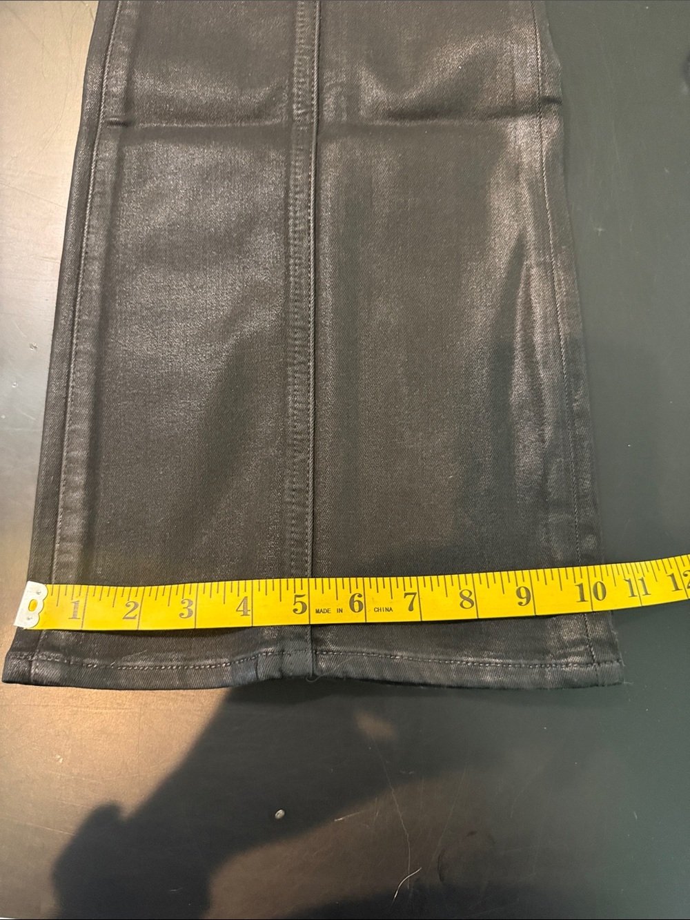 FIDELITY Harlow Black Coated Faux Leather Pants NWT SIZE 26 - Picture 10 of 10